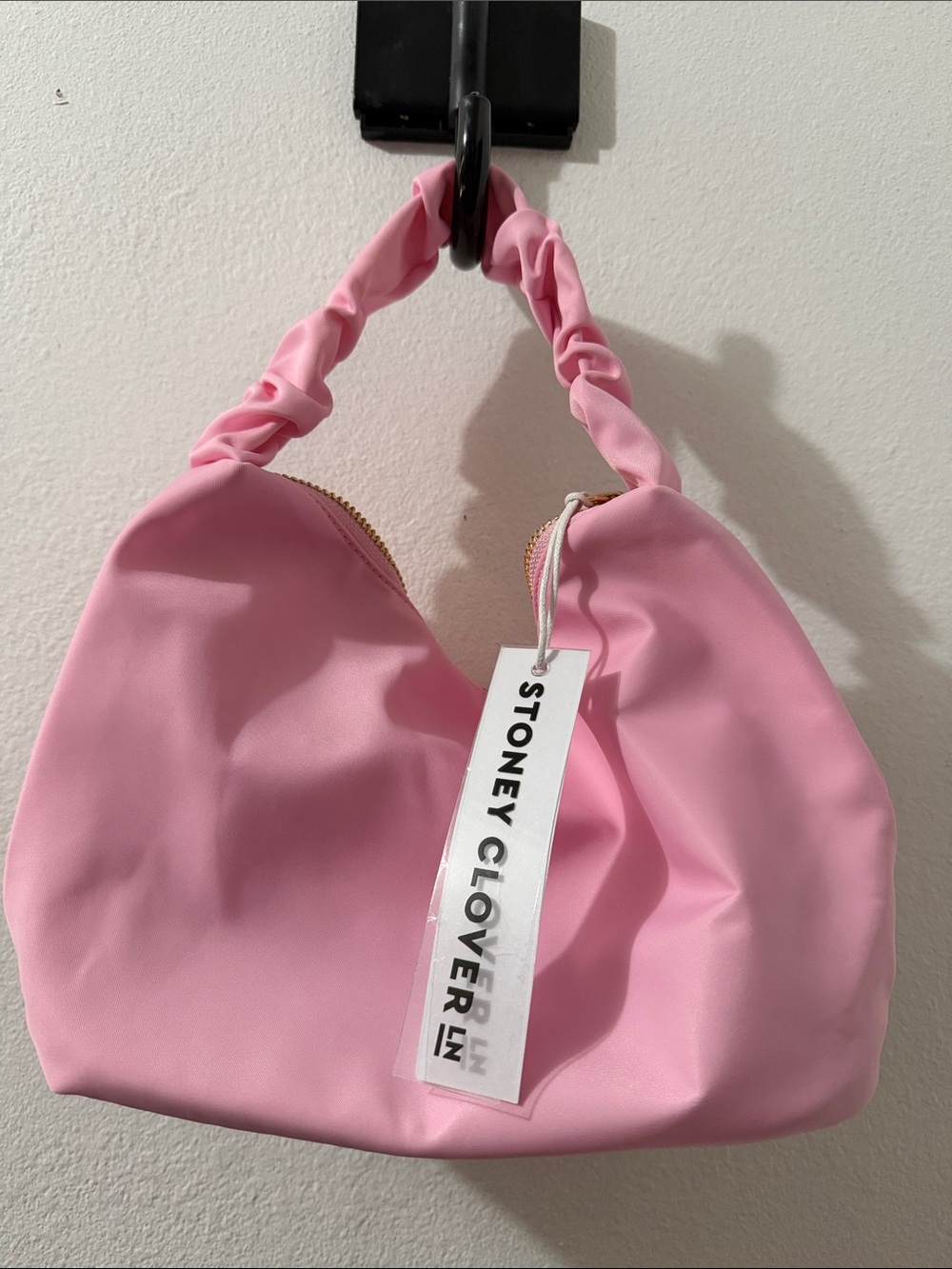 Stoney Clover Lane Bubblegum Pink Scrunch-Handle  Bag